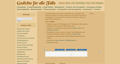 Desktop Screenshot of gedichte-fuer-alle-faelle.de