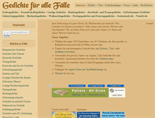 Tablet Screenshot of gedichte-fuer-alle-faelle.de